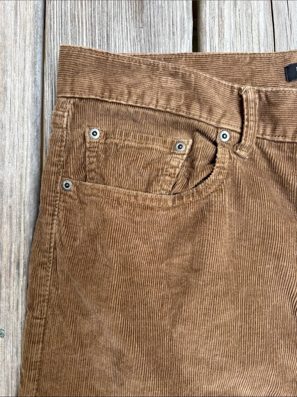 BANANA REPUBLIC | Men’s Corduroy Pants Brown 5-Pocket Straight Leg Waist 34